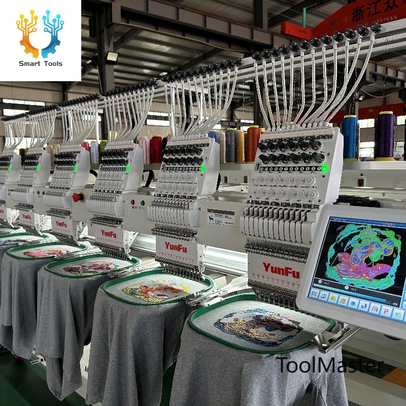 Embroidery Machines - เครื่องปักหมวกความเร็วสูงยี่ห้อ YUNFU รุ่นปี 2026 แบบ 6
