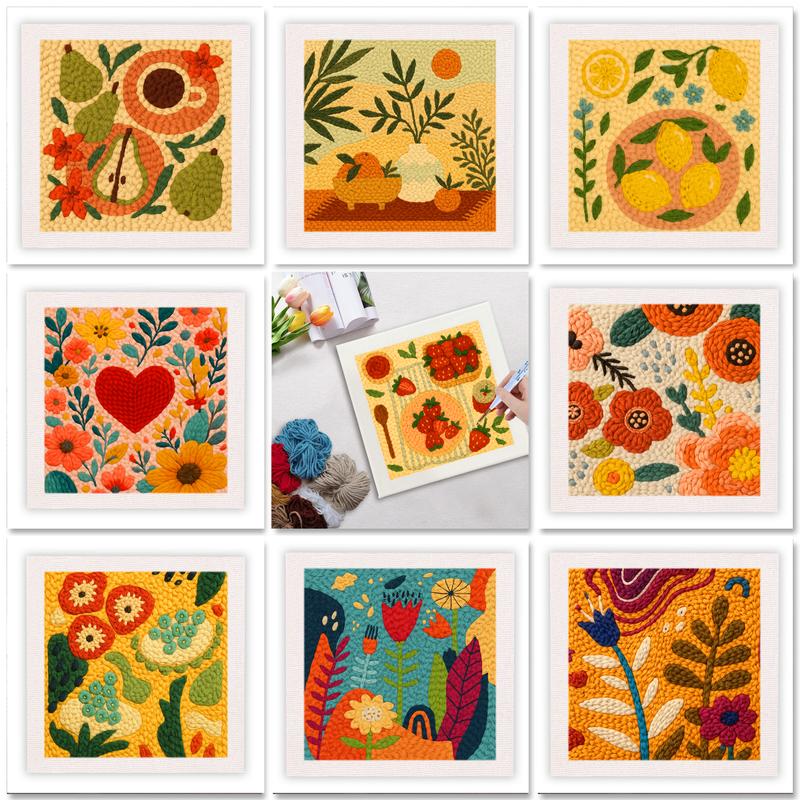 Embroidery Ideas For Bags - ชุดเริ่มต้นงานปักผ้า GATYZTORY พร้อมห่วง ผ้า ไหมปัก และอุปกรณ์