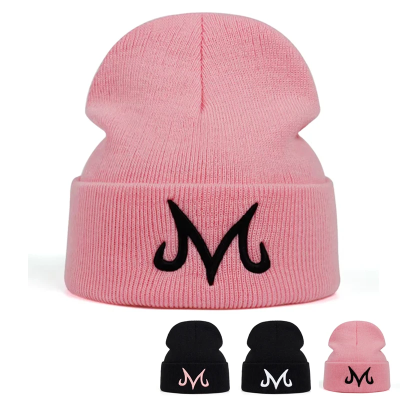 Embroidery Letter M - หมวกบีนนี่ปักตัวอักษร M แบบยูนิเซ็กซ์ สำหรับฤดูใบไม้ร่วงและฤดูหนาว หมวกบีนนี่อุ่นๆ สำหรับผู้หญิงและผู้ชาย