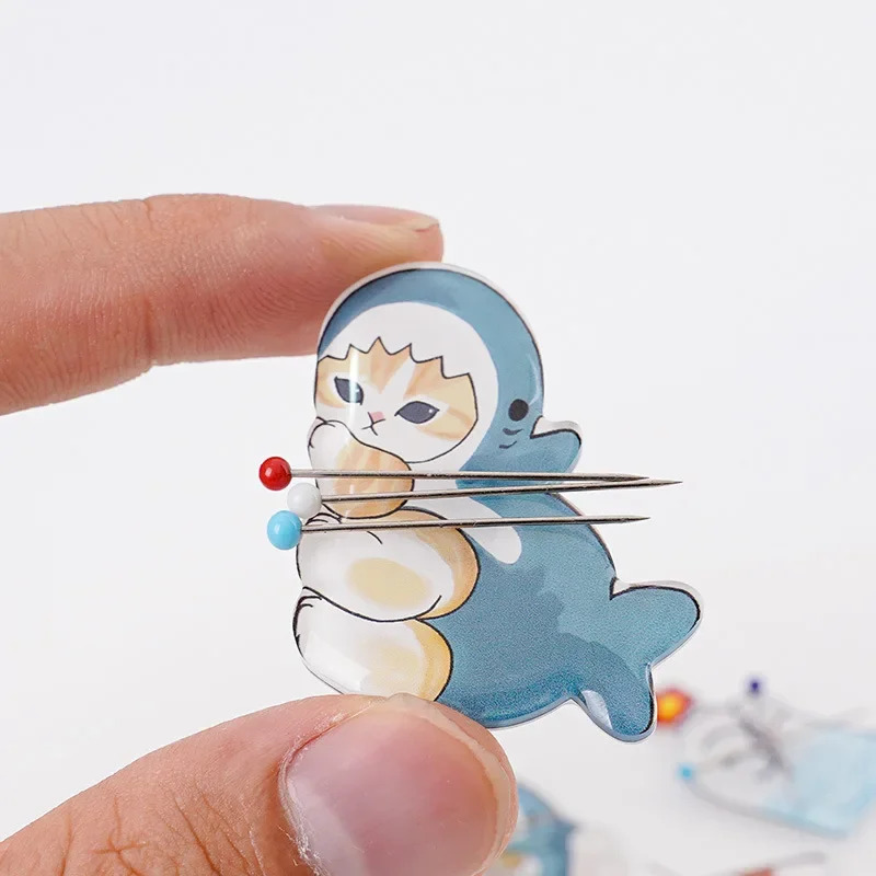 Embroidery Youtube - เข็มอะคริลิคแมวน่ารัก 1 ชิ้น ด้ายเย็บผ้าแม่เหล็ก หลอดเข็ม งานปักครอสติช