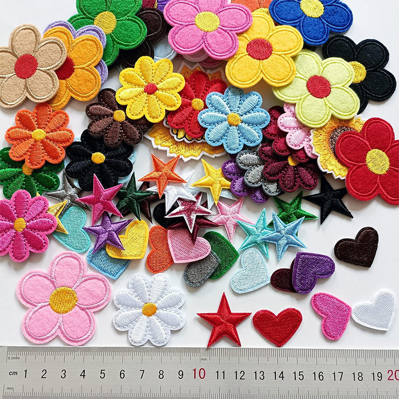 2-10Pcs ดอกไม้เหล็กบนแพทช์น่าร - Embroidery Letter M บทวิจารณ์และราคา