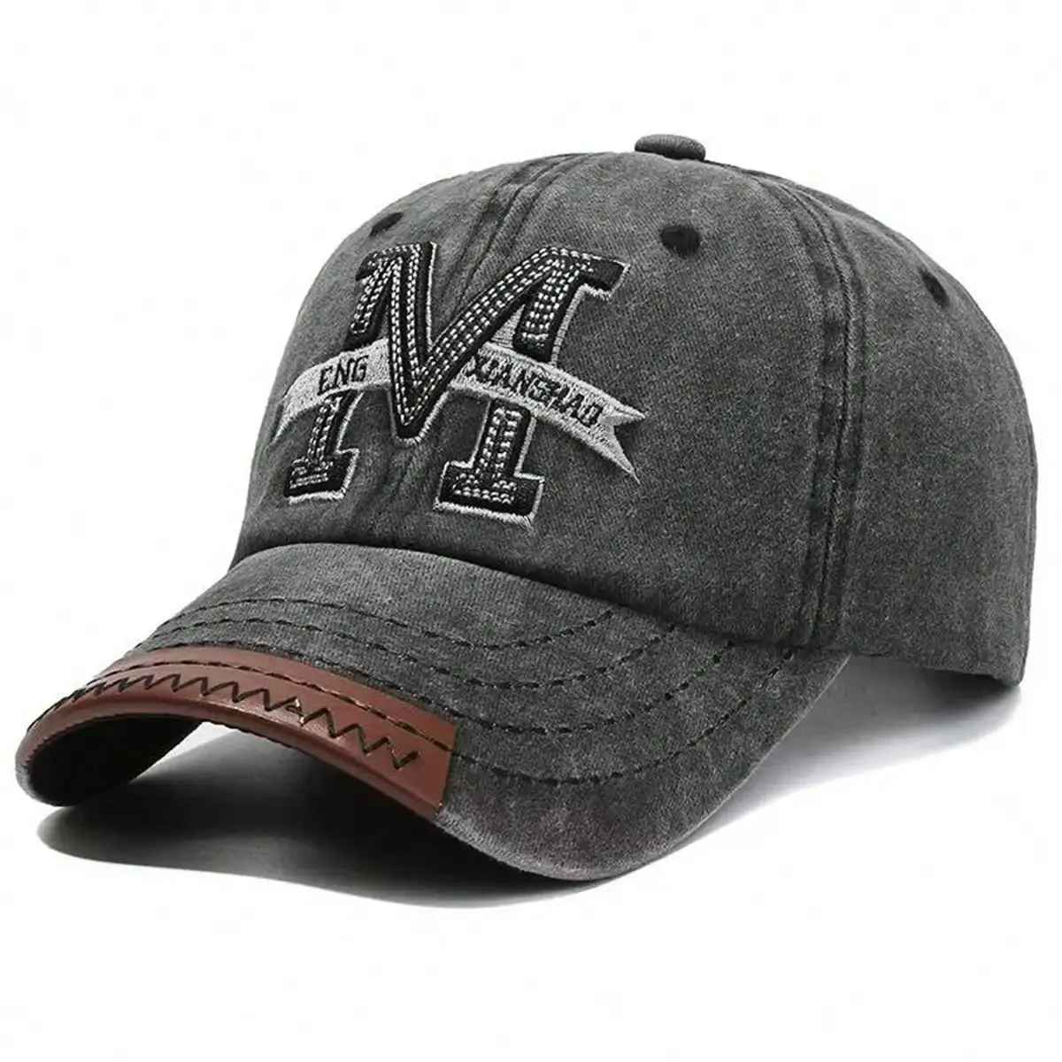 หมวกเบสบอลปักลายตัวอักษร M แบบ - Embroidery Letter M บทวิจารณ์และราคา