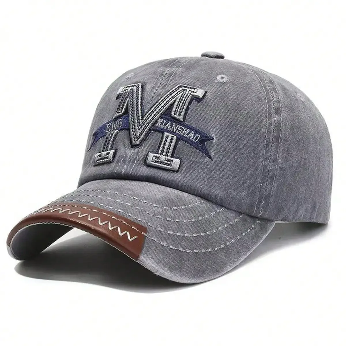 หมวกเบสบอลปักลายตัวอักษร M แบบ - Embroidery Letter M บทวิจารณ์และราคา
