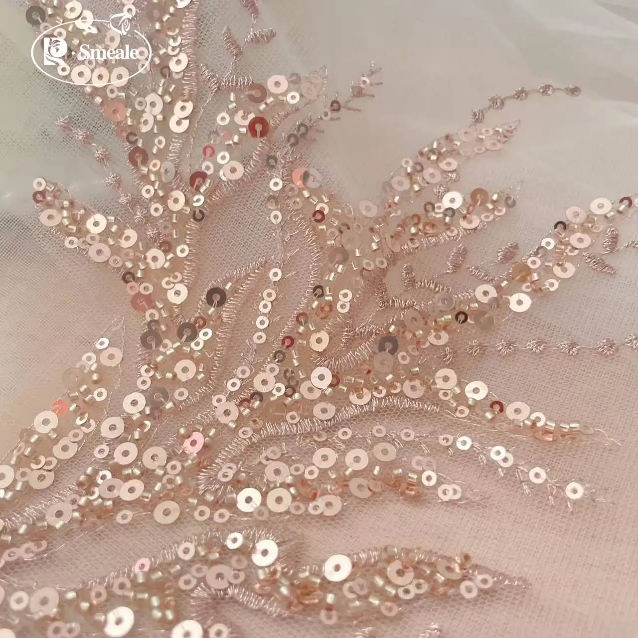 ลูกไม้ปักลายดอกไม้สีโรสโกลด์ปร - Embroidery Youtube บทวิจารณ์และราคา