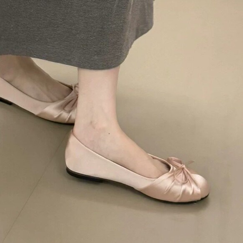 รองเท้าส้นเตี้ยแบบสวมสไตล์หวาน - Embroidery Flat Shoes บทวิจารณ์และราคา