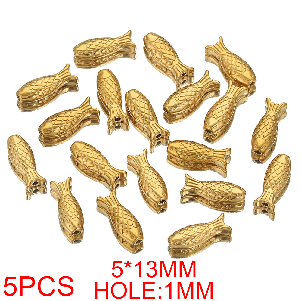 5PCS สแตนเลสสตีลปลา Charm Spac - Embroidery Art บทวิจารณ์และราคา
