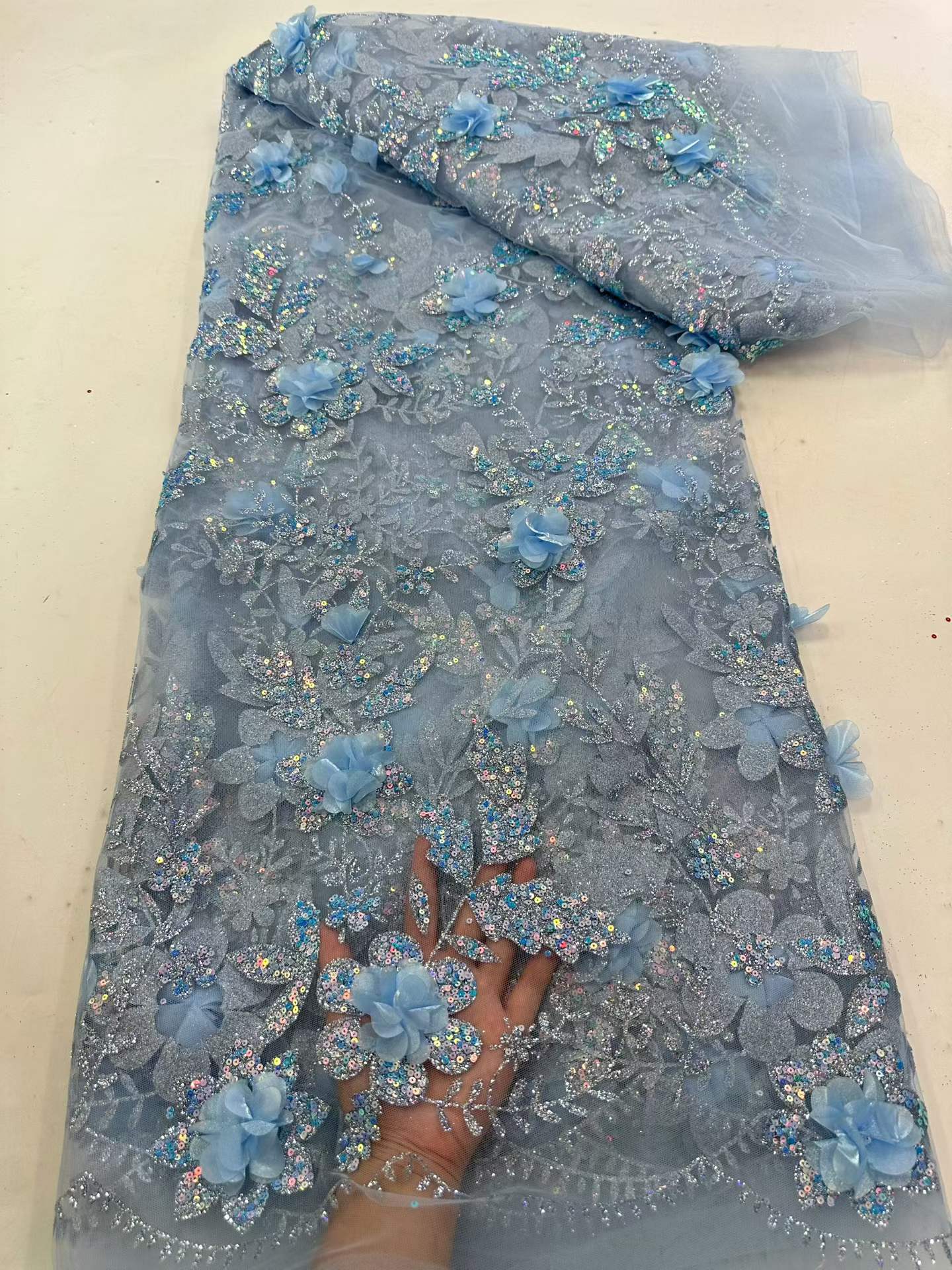 ผ้าลูกไม้แอฟริกันปักลายประดับเ - Embroidery Abaya บทวิจารณ์และราคา