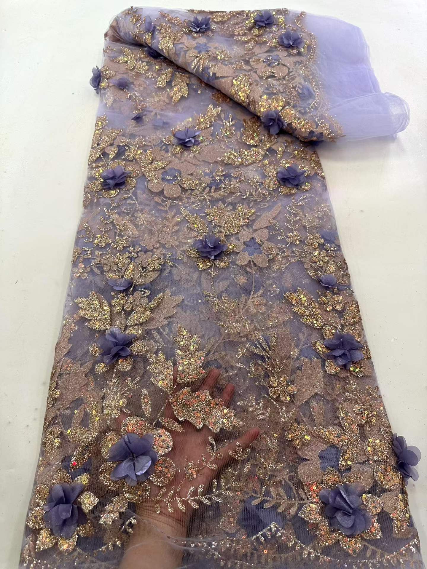 ผ้าลูกไม้แอฟริกันปักลายประดับเ - Embroidery Abaya บทวิจารณ์และราคา