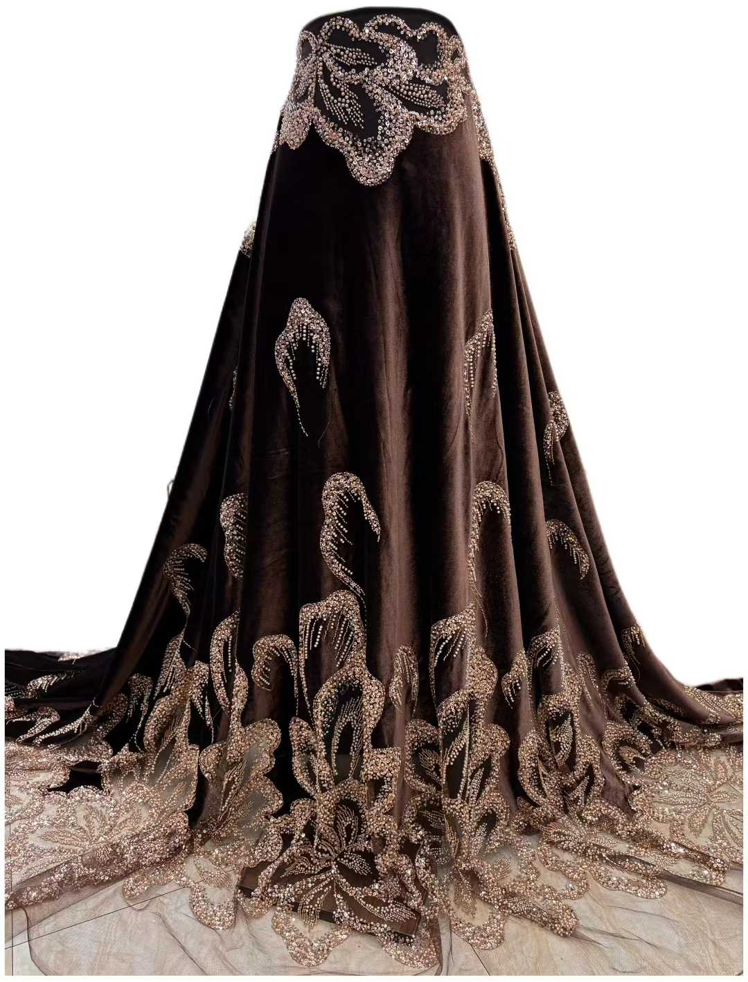 ผ้าลูกไม้ปักเลื่อมแบบหนักสไตล์ - Embroidery Abaya บทวิจารณ์และราคา