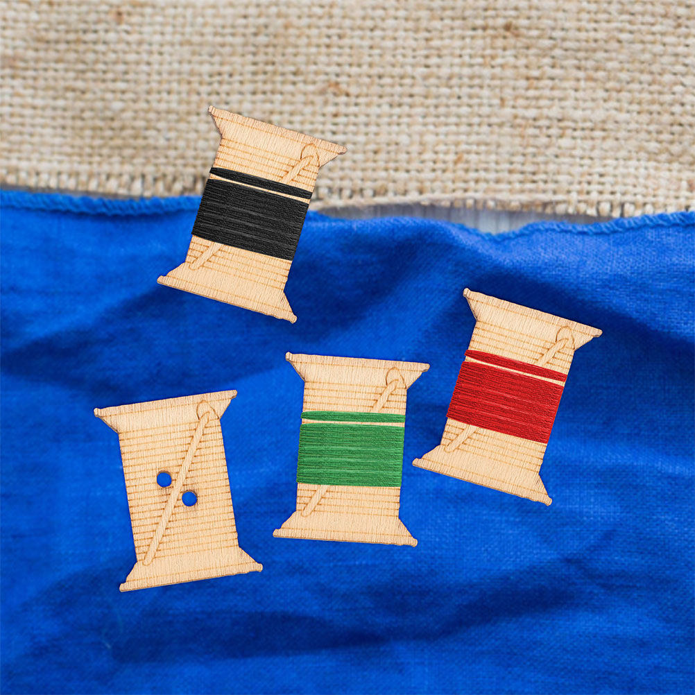 กระดาษม้วนด้ายปักผ้าทำจากไม้ 1 - Embroidery Art บทวิจารณ์และราคา