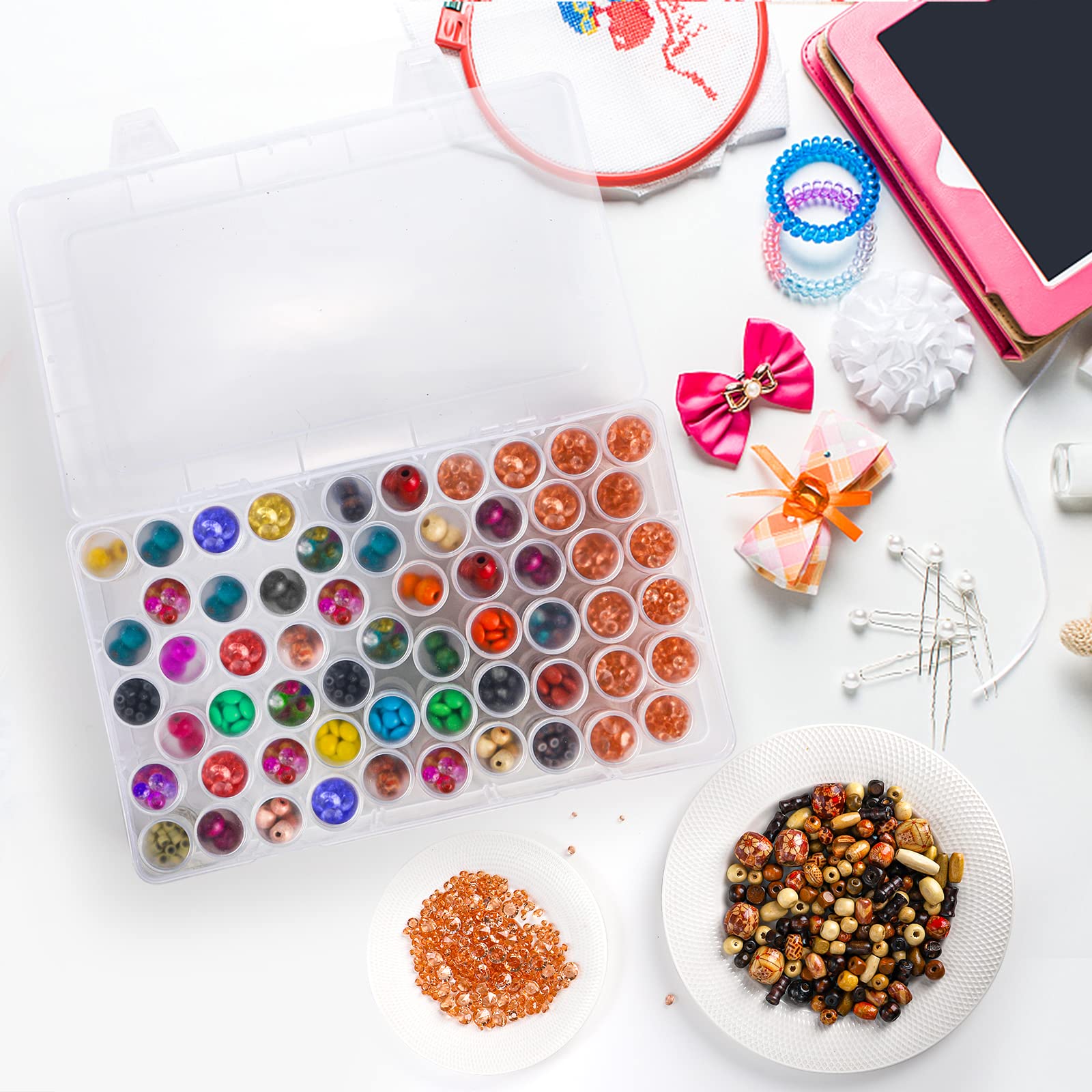 กล่องเก็บของพลาสติก 1 ชิ้น 24/ - Embroidery Uae บทวิจารณ์และราคา