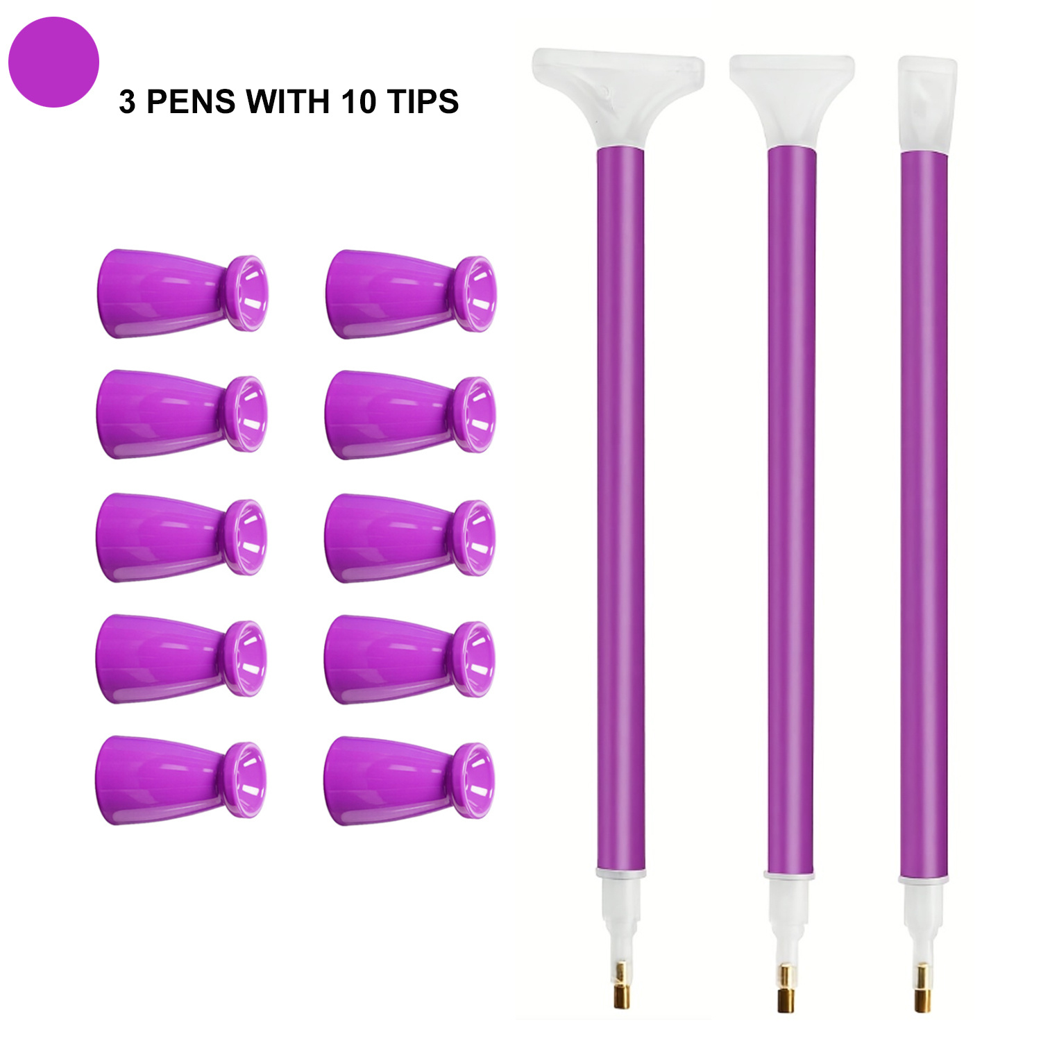 ชุดปากกาเพชร 10 หัวซิลิโคน & 3 - Embroidery Uae บทวิจารณ์และราคา