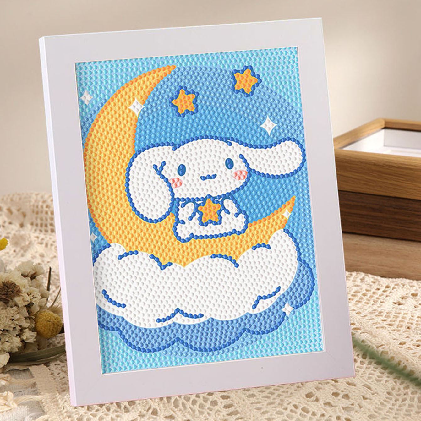 ภาพวาดตกแต่งคริสตัลเพชรเต็มรูป - Embroidery Art บทวิจารณ์และราคา