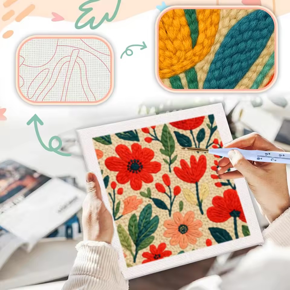 GATYZTORY ชุดอุปกรณ์ปักลายซานต - Embroidery Ideas For Bags บทวิจารณ์และราคา