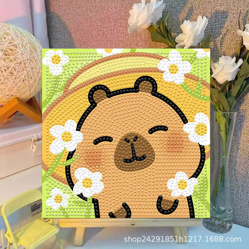 ภาพวาดตกแต่งคริสตัลเพชรลายการ์ - Embroidery Art บทวิจารณ์และราคา