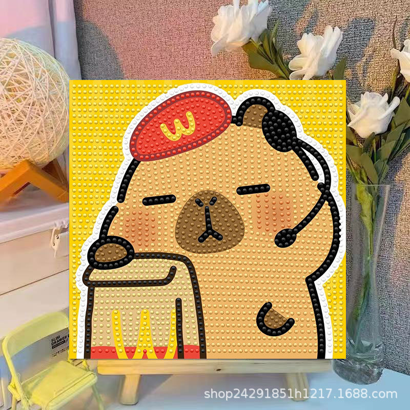 ภาพวาดตกแต่งคริสตัลเพชรลายการ์ - Embroidery Art บทวิจารณ์และราคา