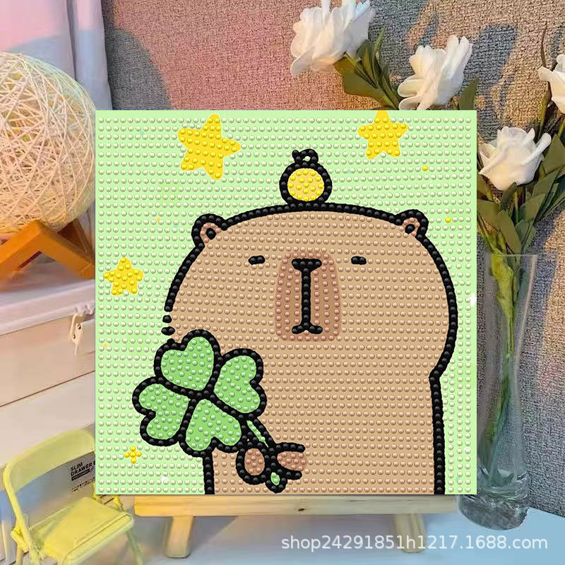 ภาพวาดตกแต่งคริสตัลเพชรลายการ์ - Embroidery Art บทวิจารณ์และราคา