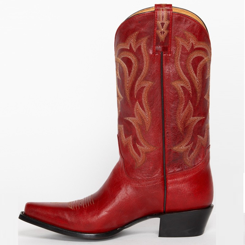 รองเท้าบูทปักลายใหม่สำหรับผู้ห - Embroidery On Leather บทวิจารณ์และราคา